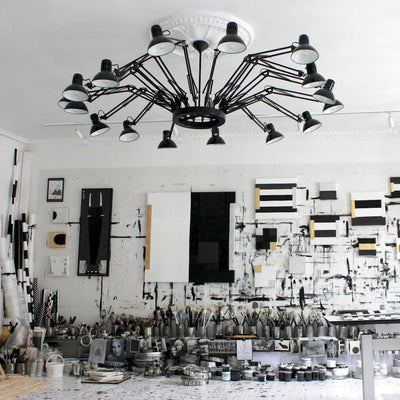 Livenu Chandelier Black Adjustable Multi Arm