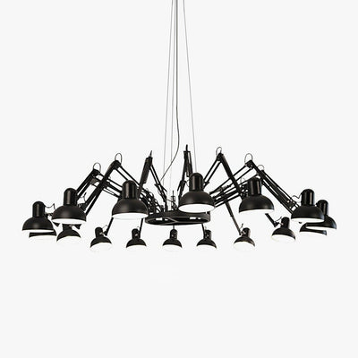 Livenu Chandelier Black Adjustable Multi Arm