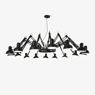 Livenu Chandelier Black Adjustable Multi Arm