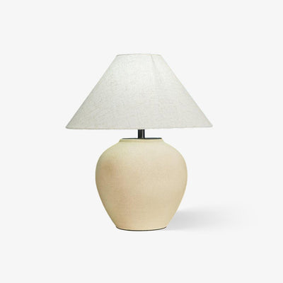 Lumian Fabric Ceramic Rustic Table Lamp