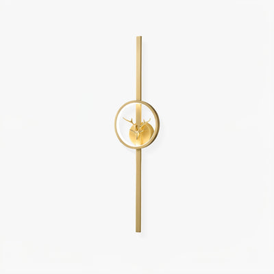Vavinisra Classic Deer Brass Wall Lamp
