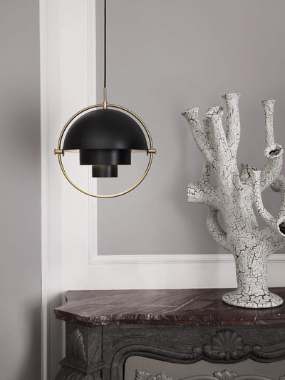 Lustra Pendant Lamp Deformed Ball Golden - Neutral Decor