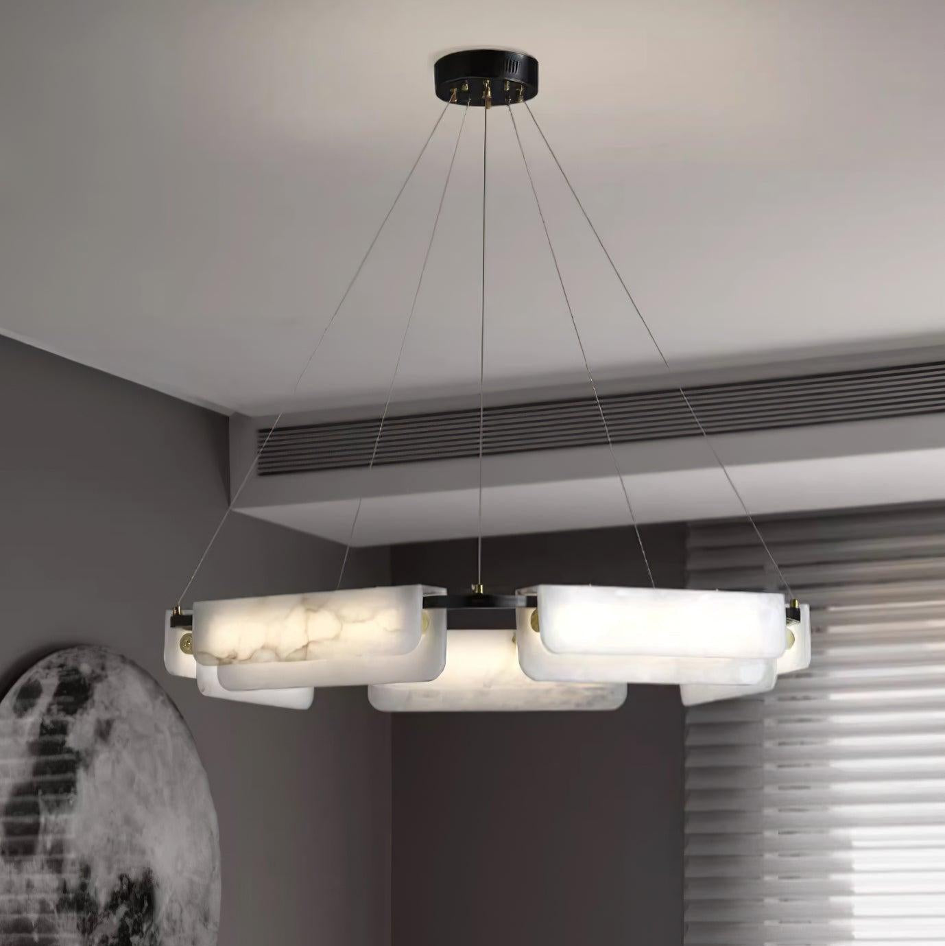 Circona Alabaster Pendant Light