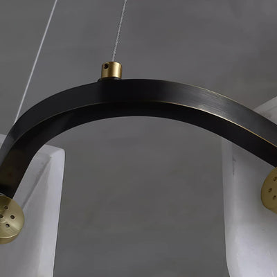 Circona Alabaster Pendant Light