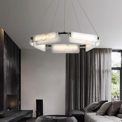 Circona Alabaster Pendant Light