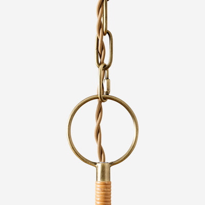 Delphine Elegance Natural Woven Rattan Chandelier - Neutral Decor