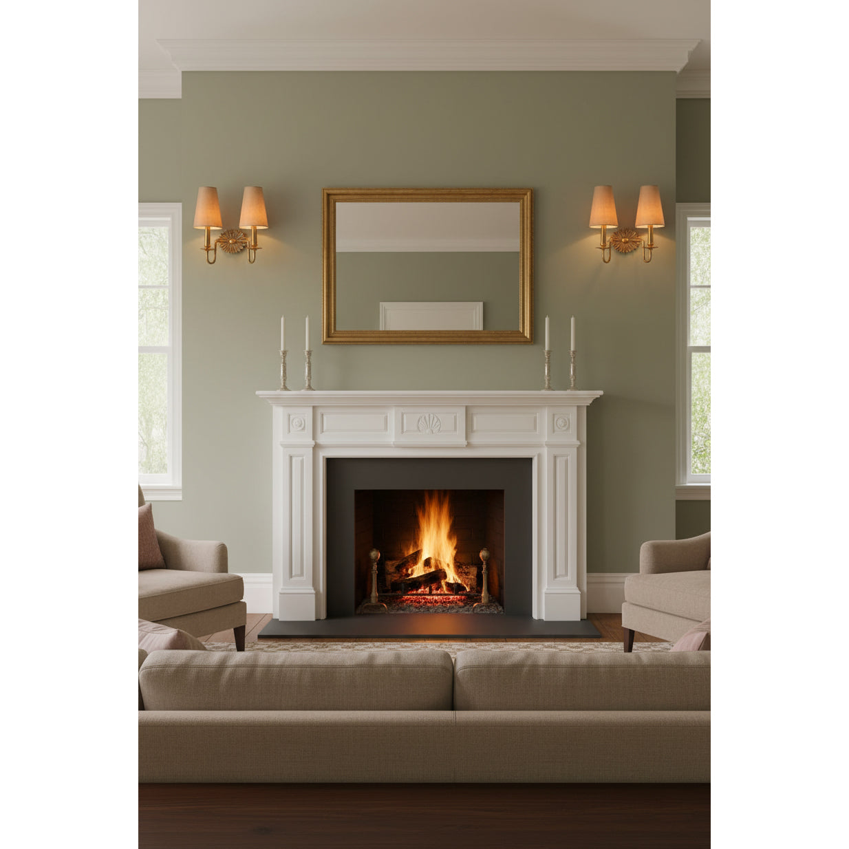 Oakwood Double Indoor Wall Light