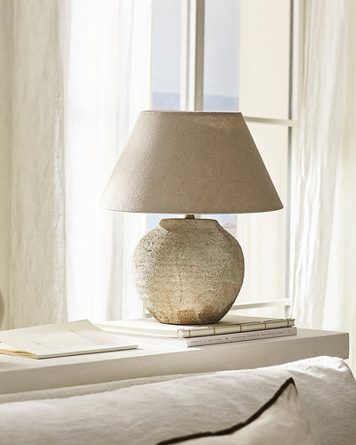 Ceranielle Table Lamp Desert Sand Ceramic Base