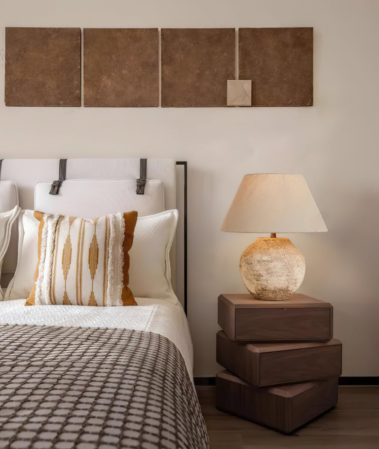 Ceranielle Table Lamp Desert Sand Ceramic Base