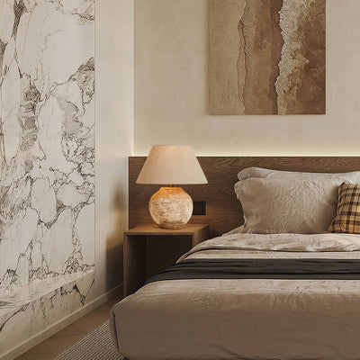 Ceranielle Table Lamp Desert Sand Ceramic Base