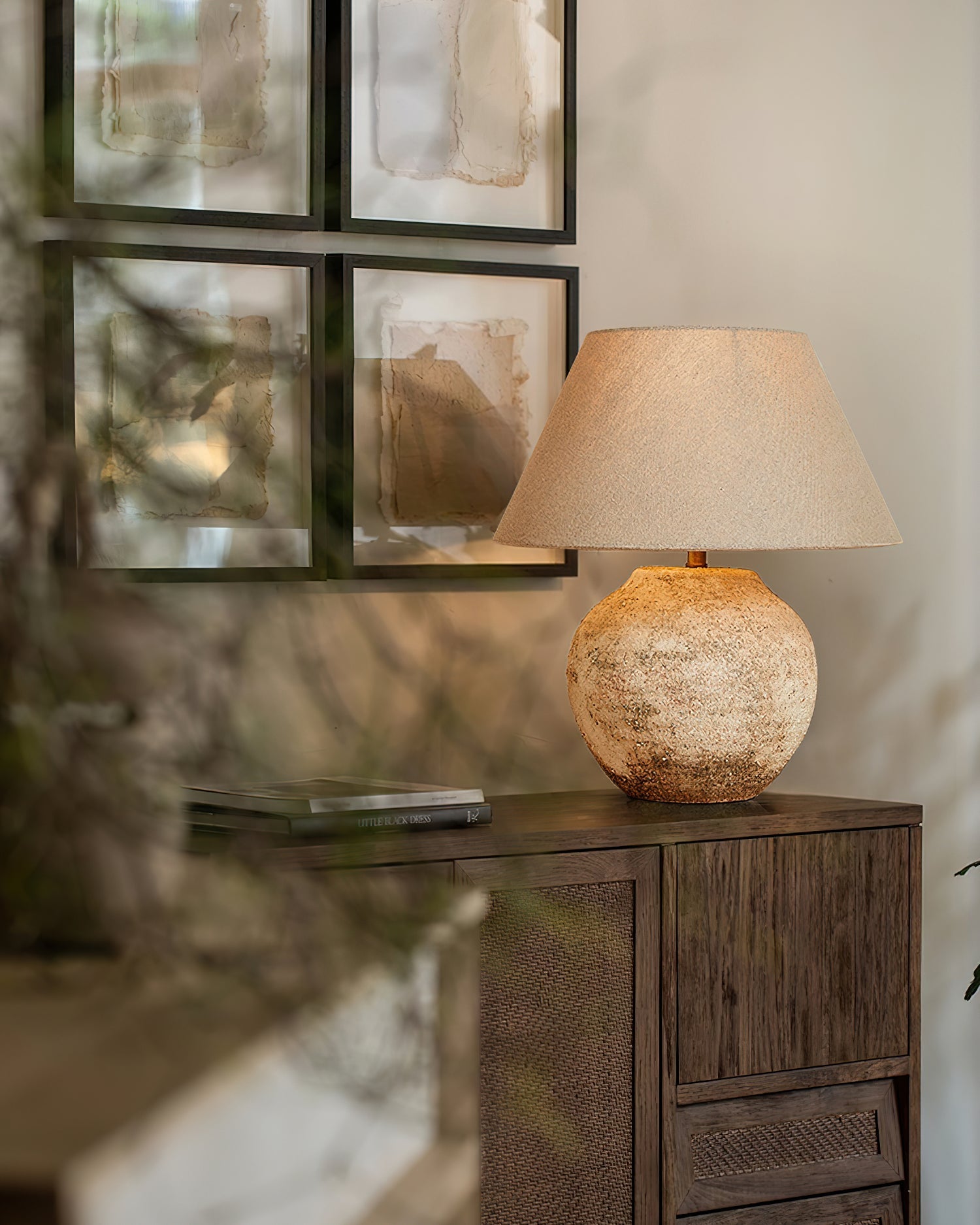 Ceranielle Table Lamp Desert Sand Ceramic Base