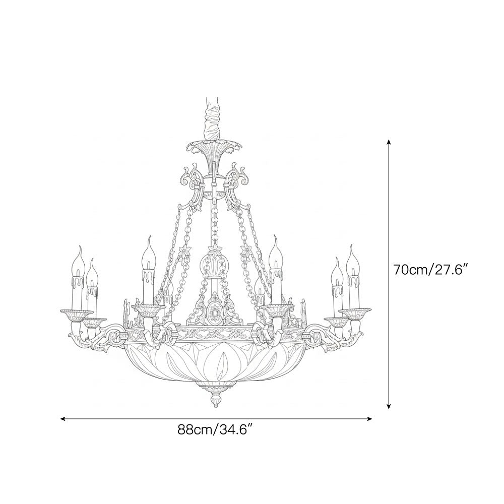 Bellview Brass Chandelier