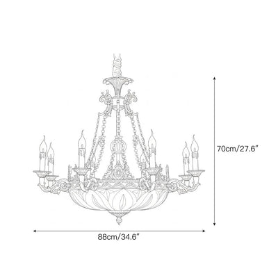 Bellview Brass Chandelier
