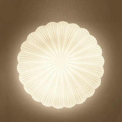 Elo Ceiling Lamp Seashell Shape Ribbed Soft Elegant