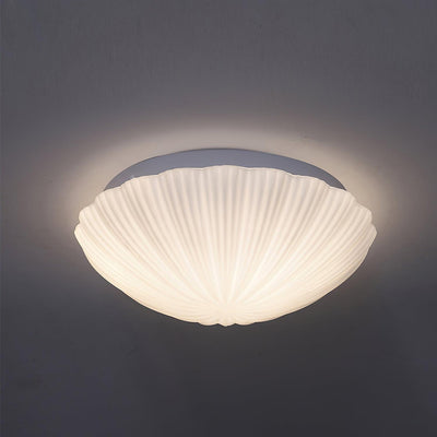 Elo Ceiling Lamp Seashell Shape Ribbed Soft Elegant