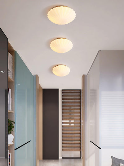 Elo Ceiling Lamp Seashell Shape Ribbed Soft Elegant
