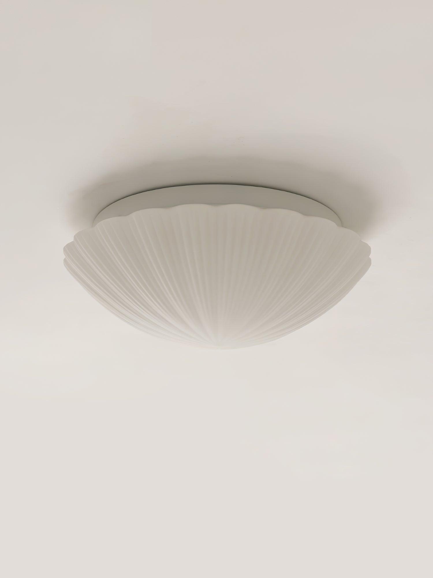 Elo Ceiling Lamp Seashell Shape Ribbed Soft Elegant