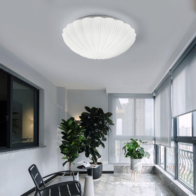 Elo Ceiling Lamp Seashell Shape Ribbed Soft Elegant