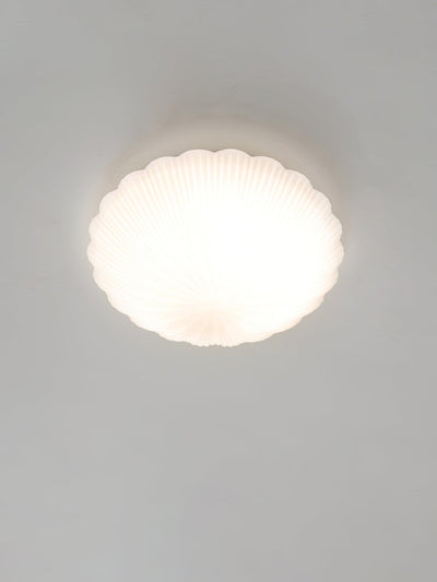 Elo Ceiling Lamp Seashell Shape Ribbed Soft Elegant