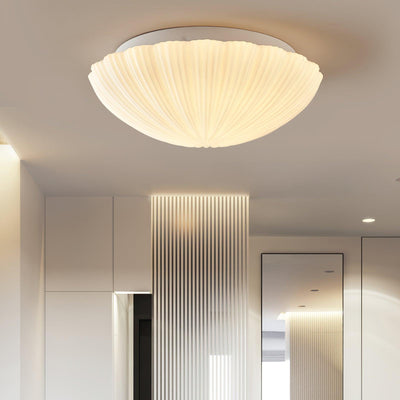 Elo Ceiling Lamp Seashell Shape Ribbed Soft Elegant