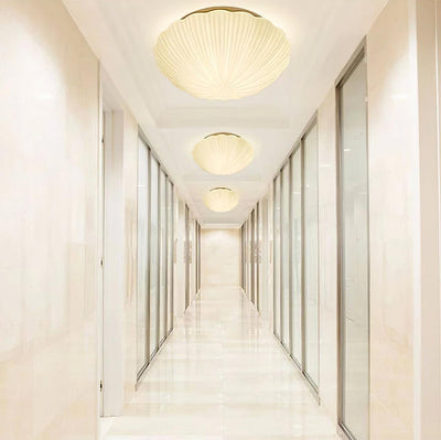 Elo Ceiling Lamp Seashell Shape Ribbed Soft Elegant