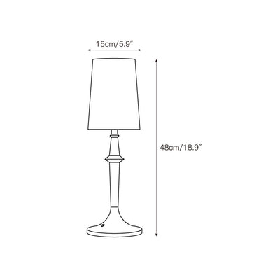 Karma Elvior Iron Table Lamp (Built-in Battery)