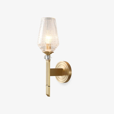 Elyisora Wall Light Brass Crystal Elegant