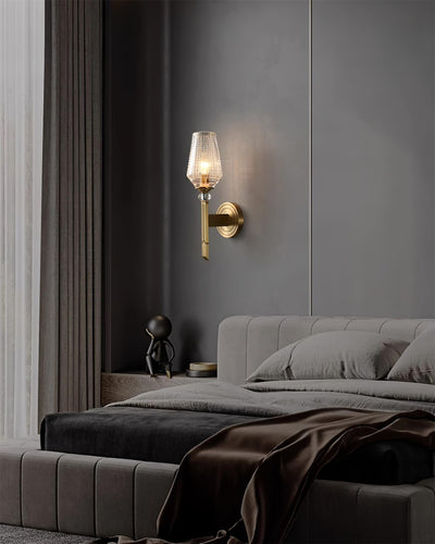 Elyisora Wall Light Brass Crystal Elegant