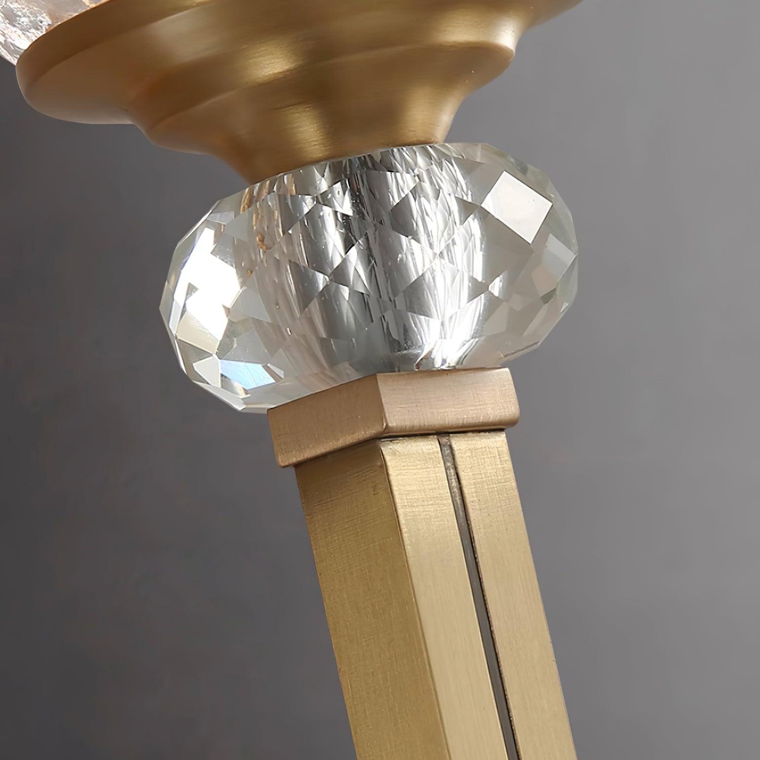 Elyisora Wall Light Brass Crystal Elegant