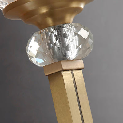 Elyisora Wall Light Brass Crystal Elegant