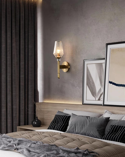 Elyisora Wall Light Brass Crystal Elegant