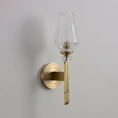 Elyisora Wall Light Brass Crystal Elegant