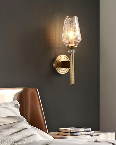 Elyisora Wall Light Brass Crystal Elegant