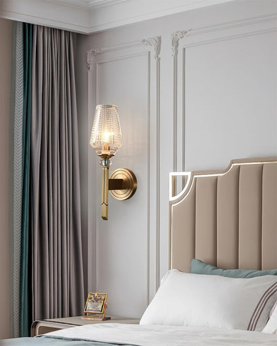 Elyisora Wall Light Brass Crystal Elegant