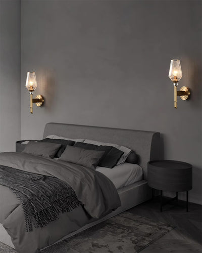 Elyisora Wall Light Brass Crystal Elegant