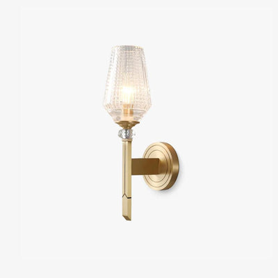 Elyisora Wall Light Brass Crystal Elegant