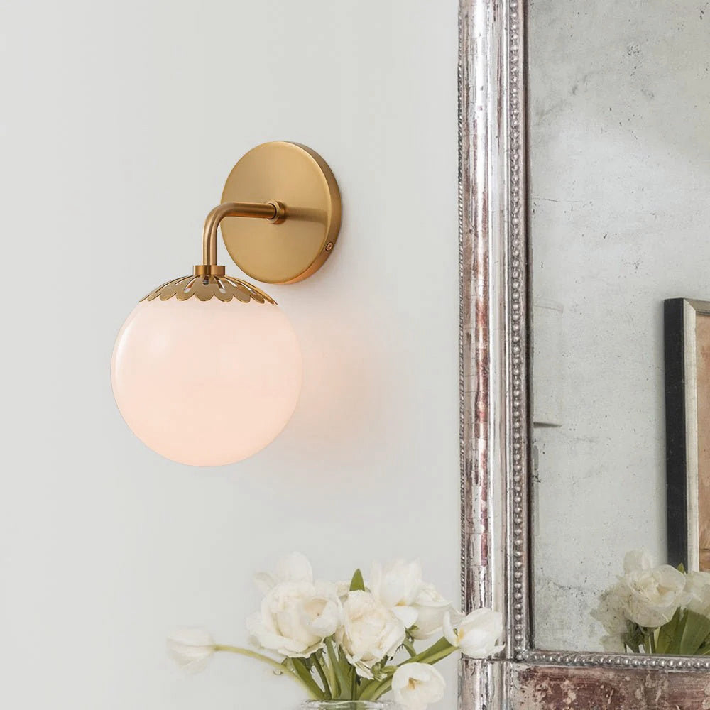 Valentina  Globe Glass Wall Lamp
