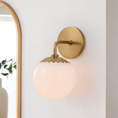 Valentina  Globe Glass Wall Lamp