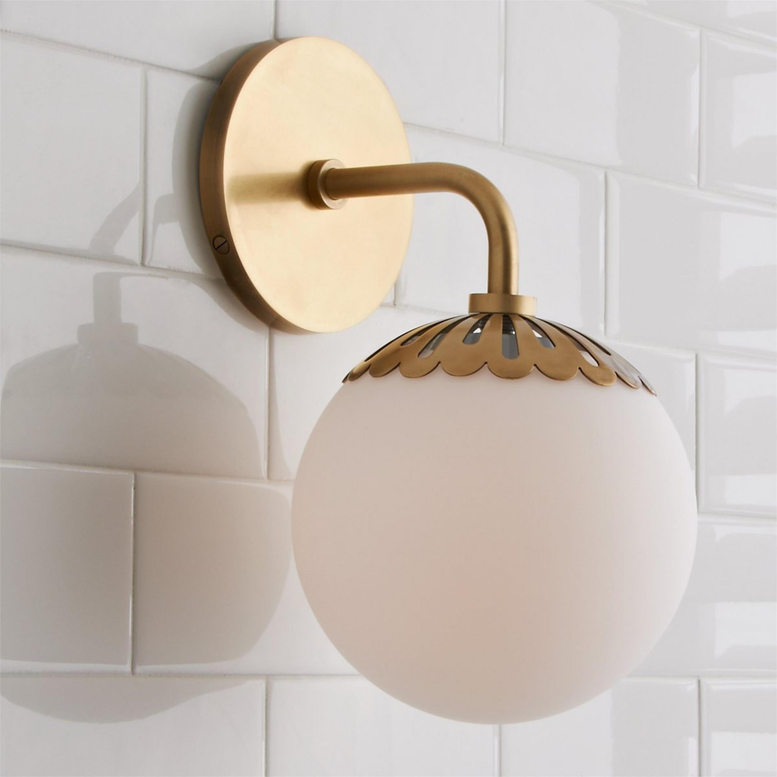 Valentina  Globe Glass Wall Lamp