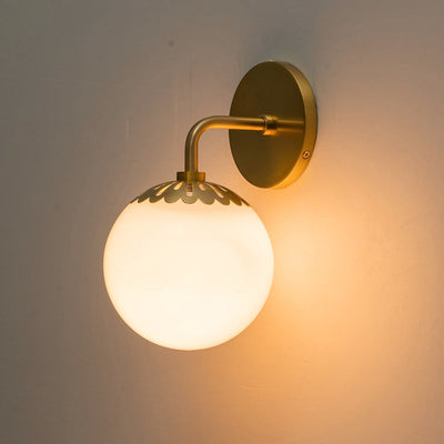 Valentina  Globe Glass Wall Lamp