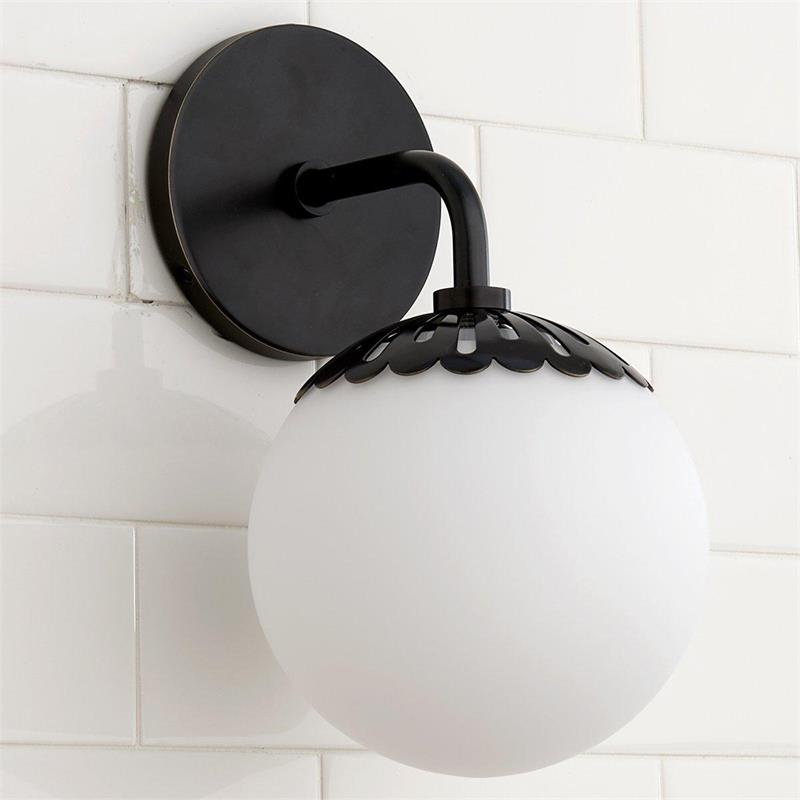 Valentina  Globe Glass Wall Lamp