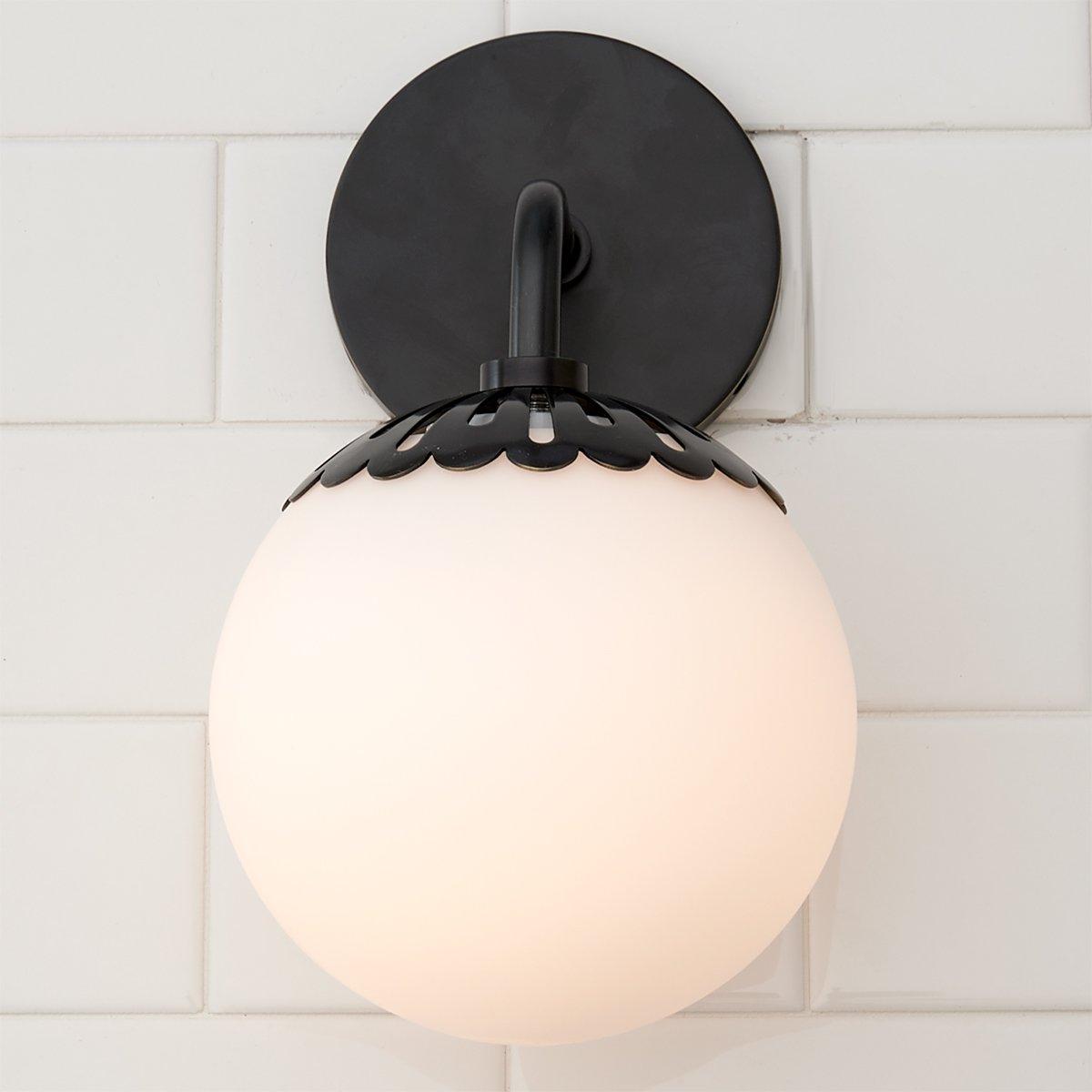 Valentina  Globe Glass Wall Lamp