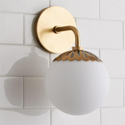 Valentina  Globe Glass Wall Lamp