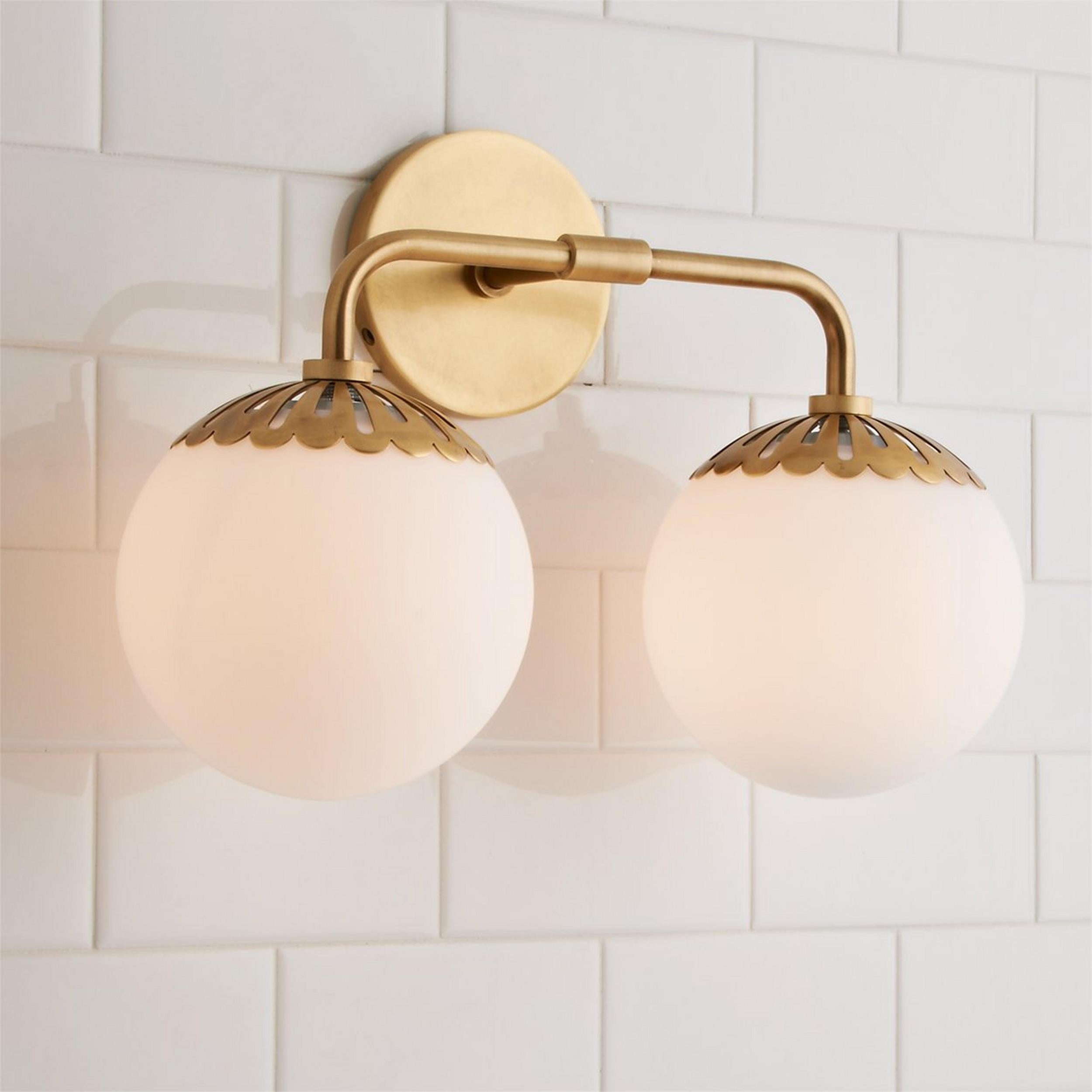 Valentina  Globe Glass Wall Lamp