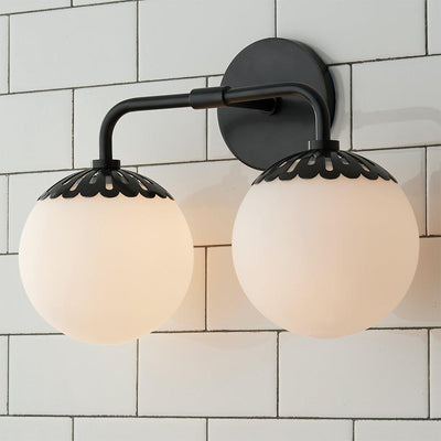 Valentina  Globe Glass Wall Lamp