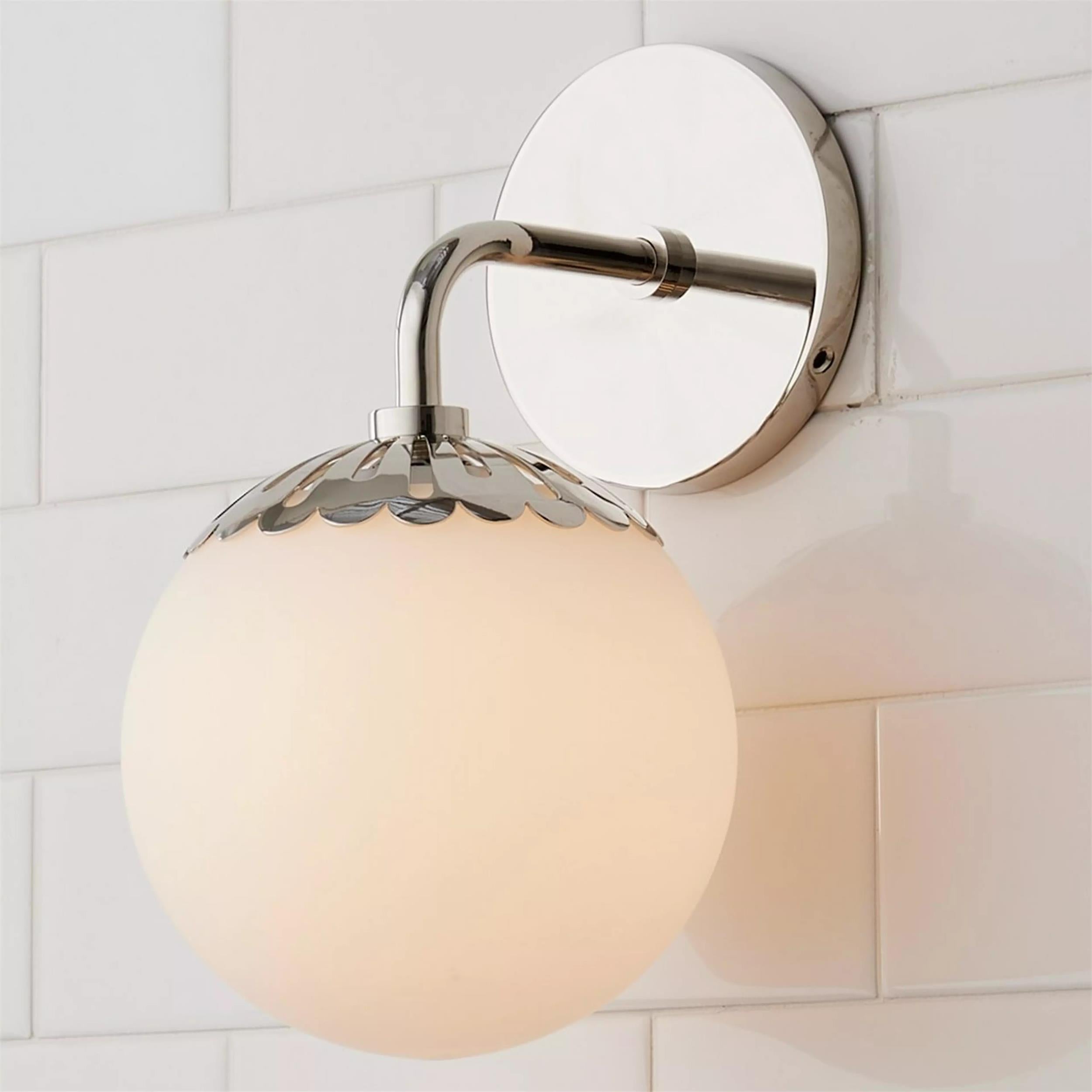 Valentina  Globe Glass Wall Lamp