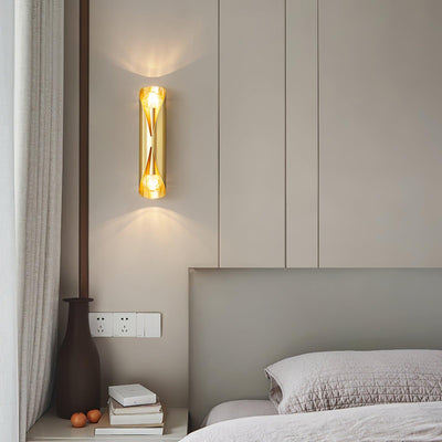 Veyric Diamonds Brass Wall Lamp