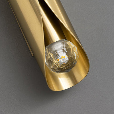 Veyric Diamonds Brass Wall Lamp