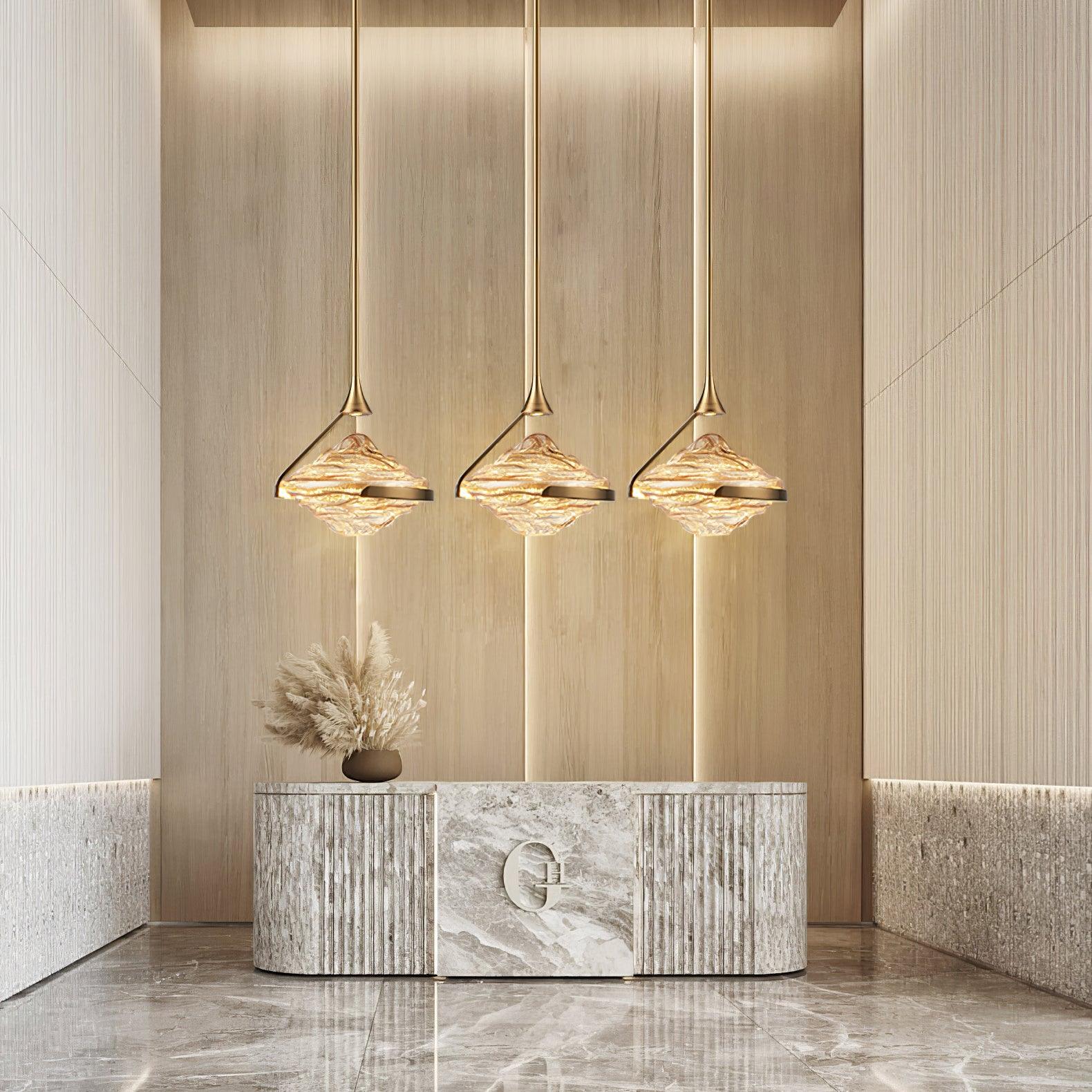 Elyarette Diamond Crystal Pendant Lamp