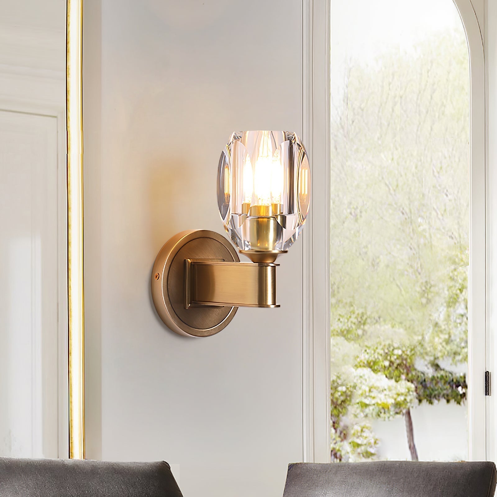 Tostor Wall lamp Premium Nordic Art Diamond Crystal Sconce
